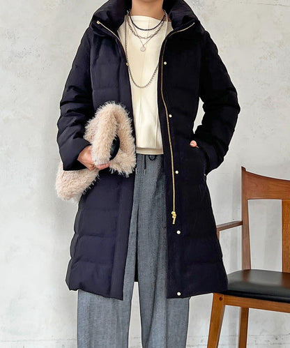 彈力長款羽絨服