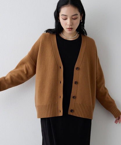 【Drawing Numbers】接結寬鬆V領開衫