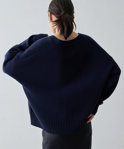 【Drawing Numbers】接結寬鬆V領開衫