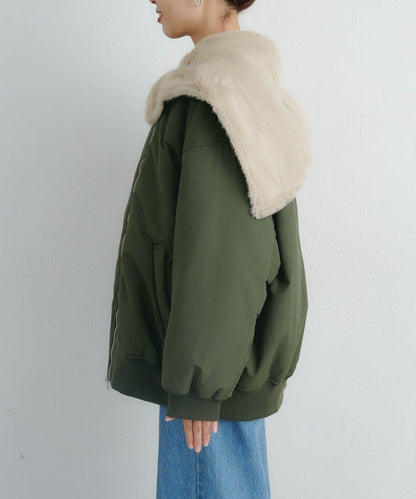 【パルクロ限定】K《AIR》I企劃2WAY拉鍊棉服夾克