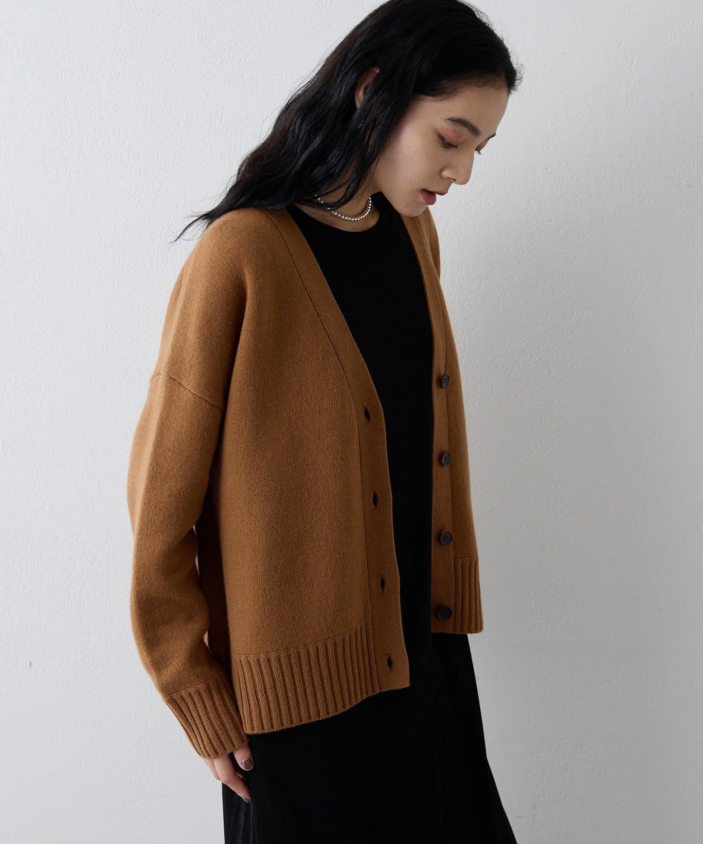 【Drawing Numbers】接結寬鬆V領開衫