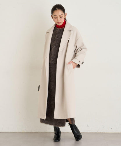 大人女性風格軟質長毛清透紐扣開衫