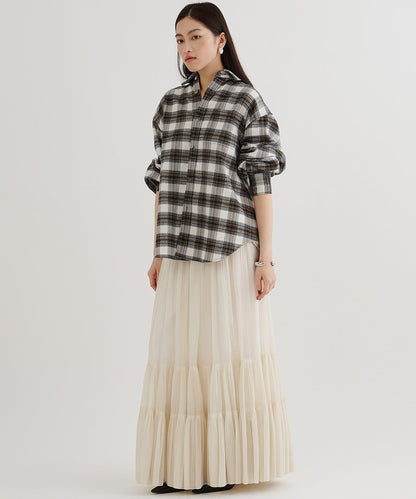 歐根紗層疊半身裙