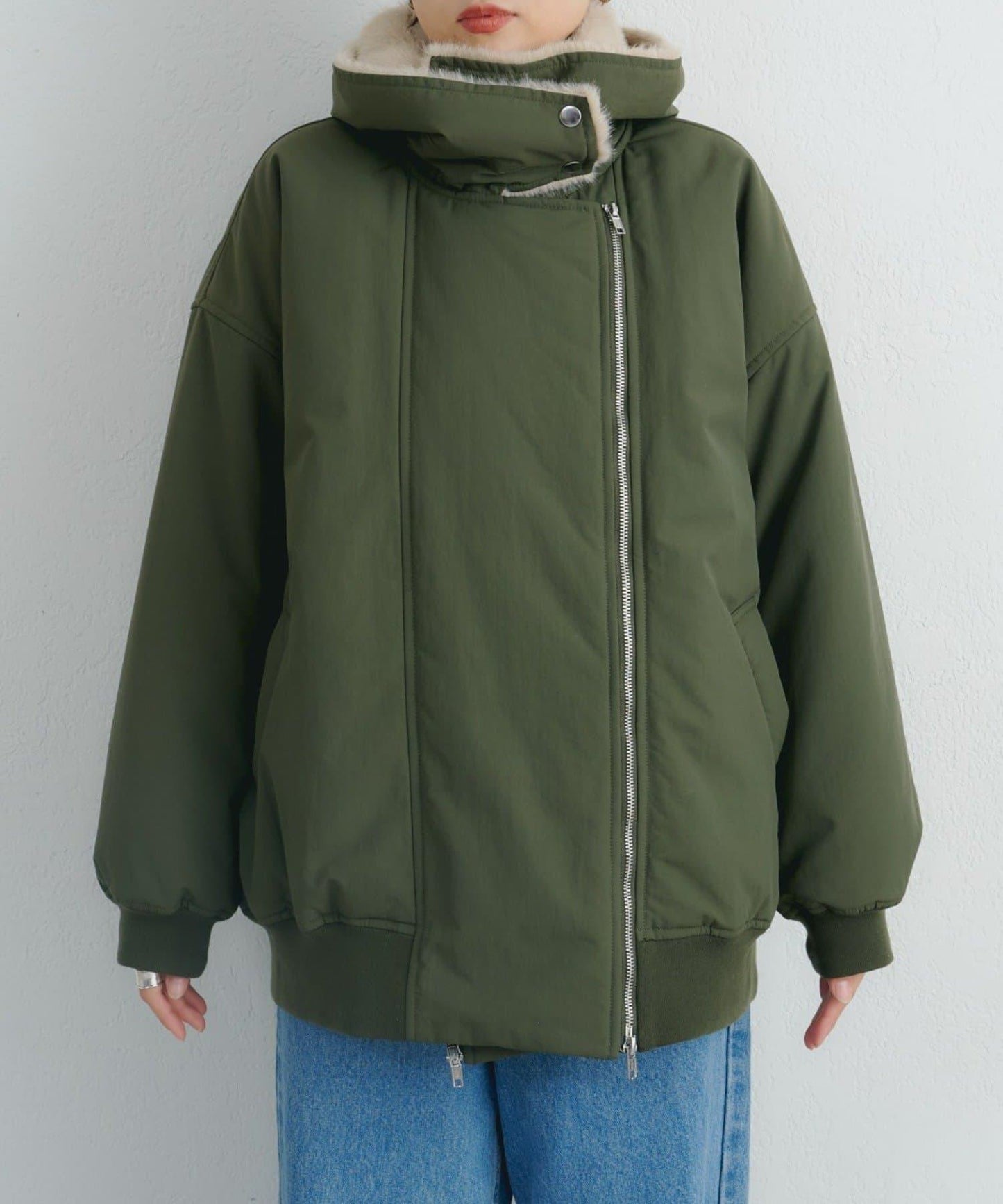 【パルクロ限定】K《AIR》I企劃2WAY拉鍊棉服夾克