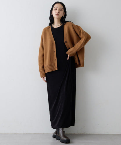 【Drawing Numbers】接結寬鬆V領開衫