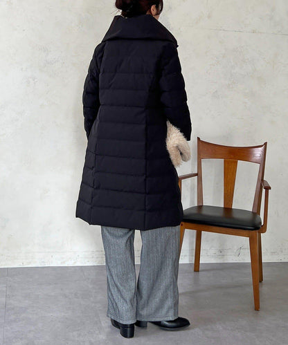 彈力長款羽絨服