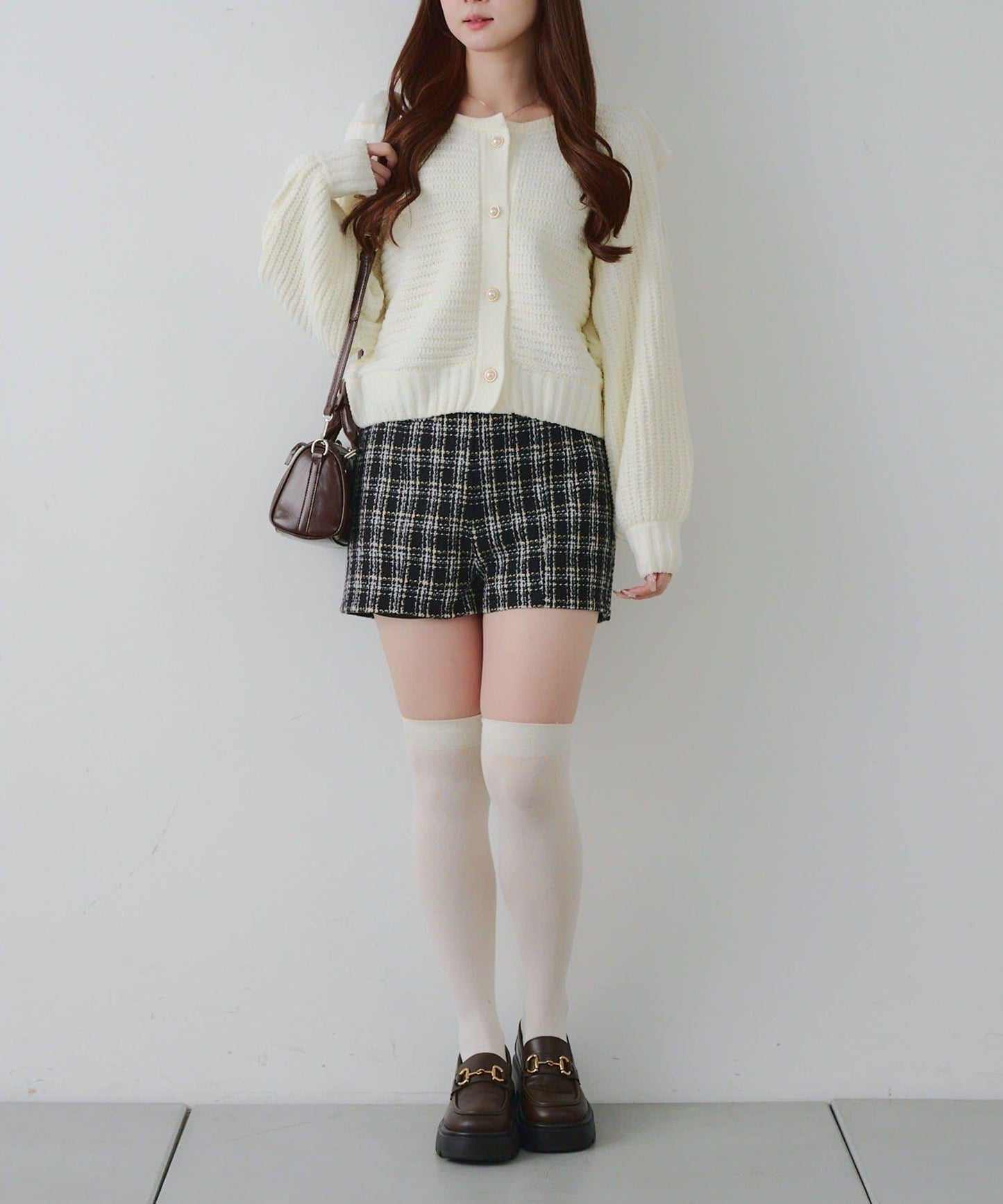 【RMAF】肩部蝴蝶結毛絨套頭衫