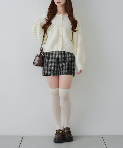 【RMAF】肩部蝴蝶結毛絨套頭衫