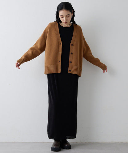 【Drawing Numbers】接結寬鬆V領開衫