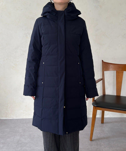 彈力長款羽絨服