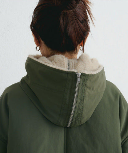 【パルクロ限定】K《AIR》I企劃2WAY拉鍊棉服夾克