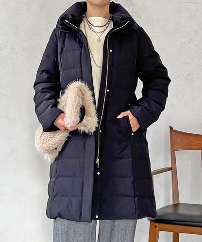 彈力長款羽絨服