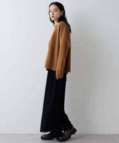 【Drawing Numbers】接結寬鬆V領開衫