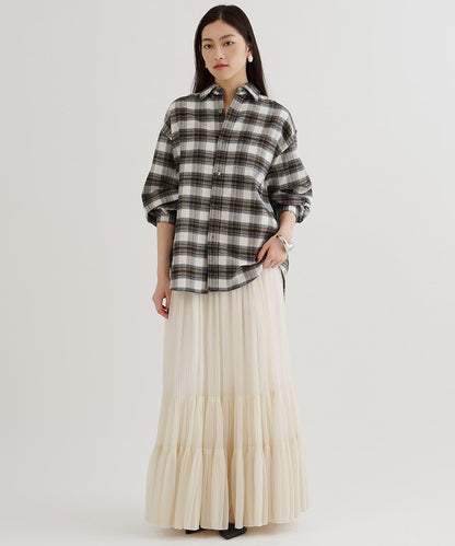 歐根紗層疊半身裙