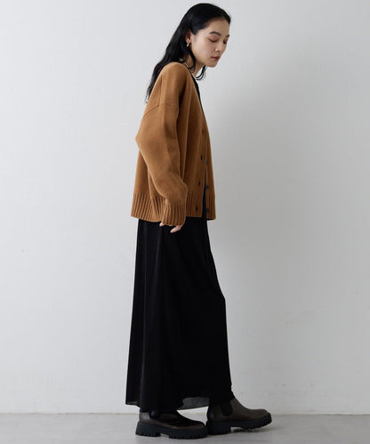 【Drawing Numbers】接結寬鬆V領開衫