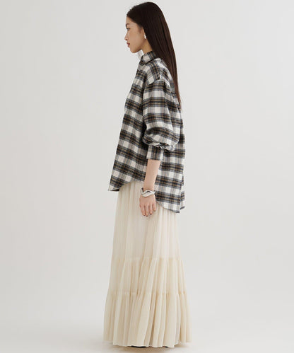 歐根紗層疊半身裙