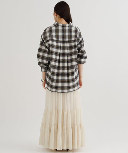 歐根紗層疊半身裙