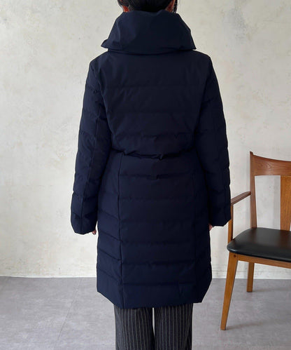彈力長款羽絨服