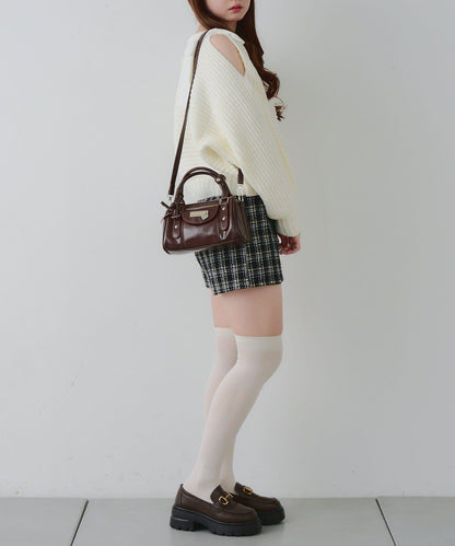 【RMAF】肩部蝴蝶結毛絨套頭衫