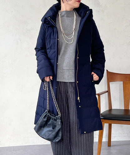 彈力長款羽絨服