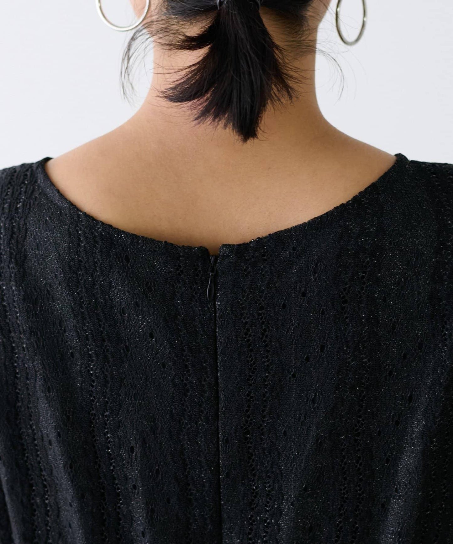 【LARUTA】蕾絲拼接長款連衣裙