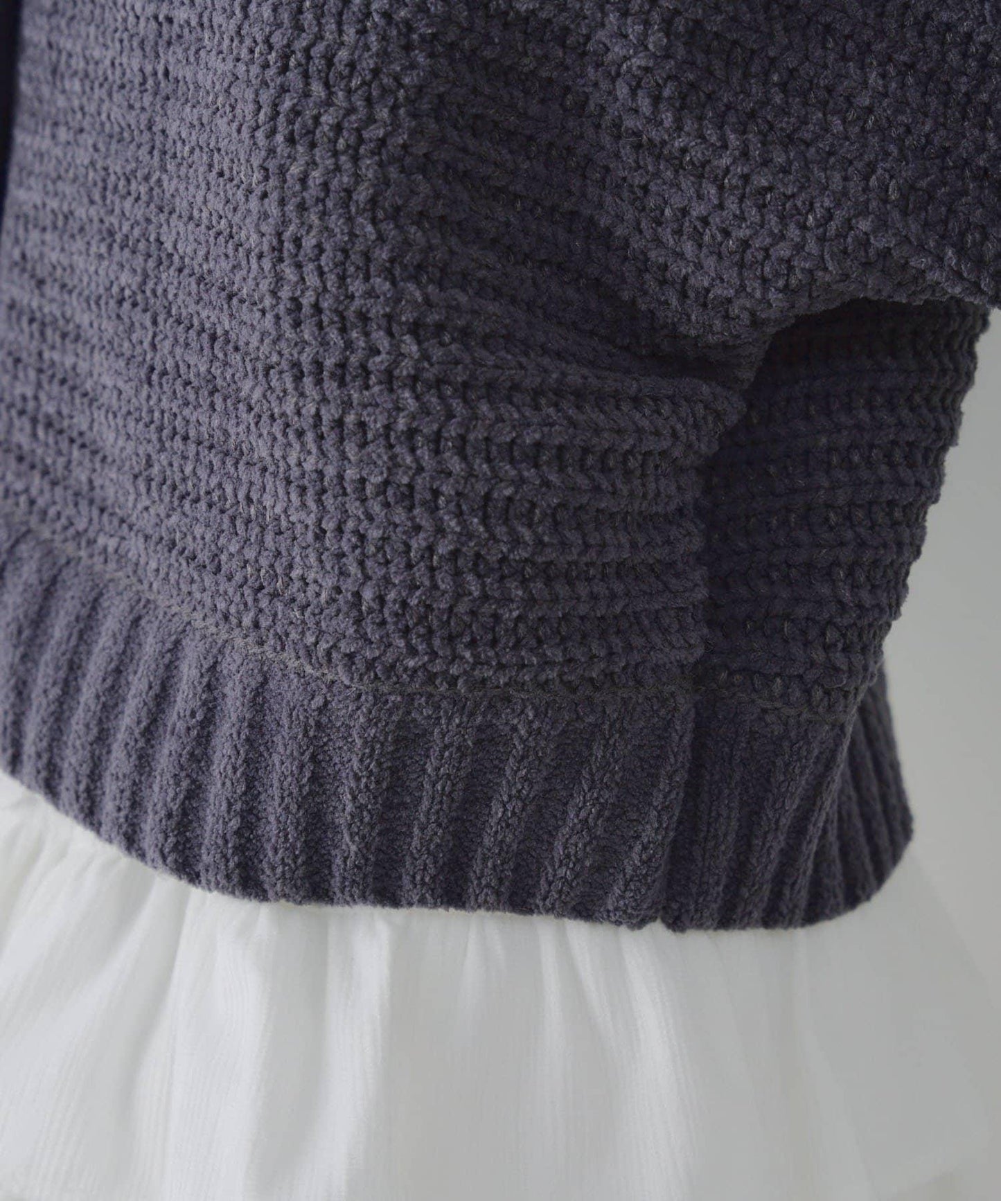 【RMAF】肩部蝴蝶結毛絨套頭衫