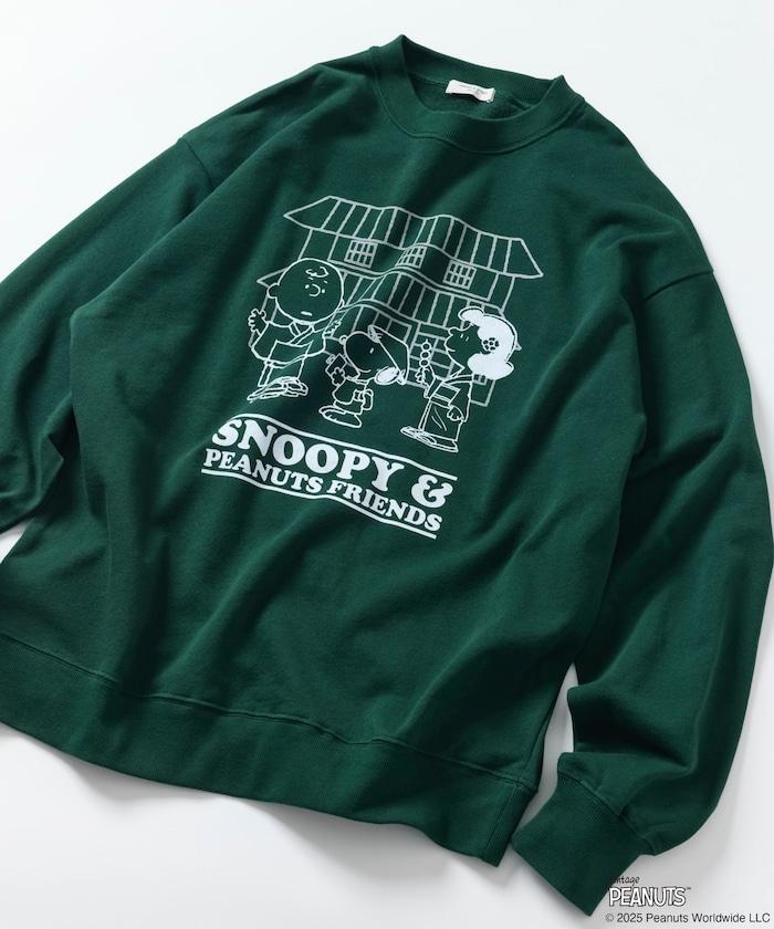 《PEANUTS》 聯名 Travel Friends 圓領衛衣