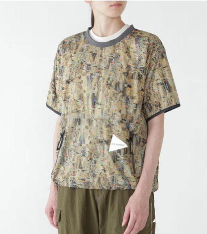 and wander / PERTEX印花防風T恤