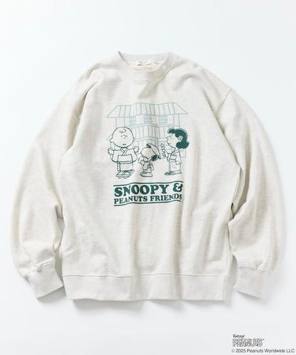 《PEANUTS》 聯名 Travel Friends 圓領衛衣