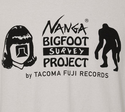 NANGA / NANGA x TACOMA FUJI RECORDS BIGFOOT SURVEY PROJECT LOGO印花短袖T恤