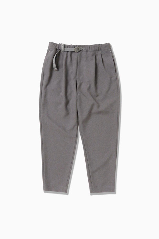 and wander PE melange斜紋直筒褲