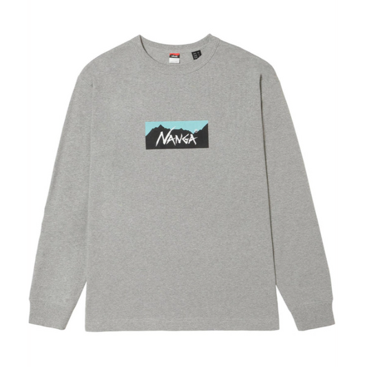 NANGA ECO HYBRID BOX LOGO 長袖T恤