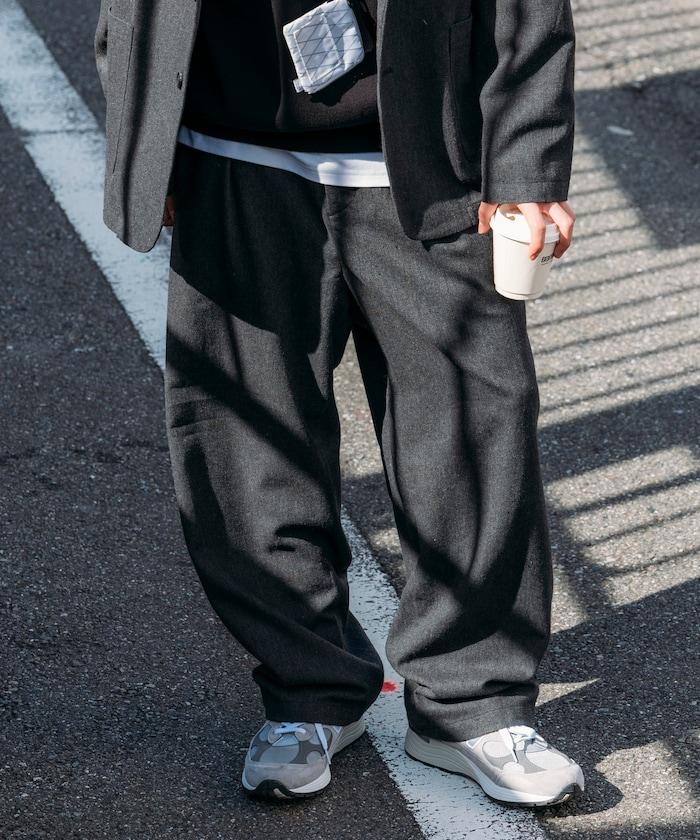 寬鬆版型 WOOLLY 西裝外套長褲套裝 修身西裝外套