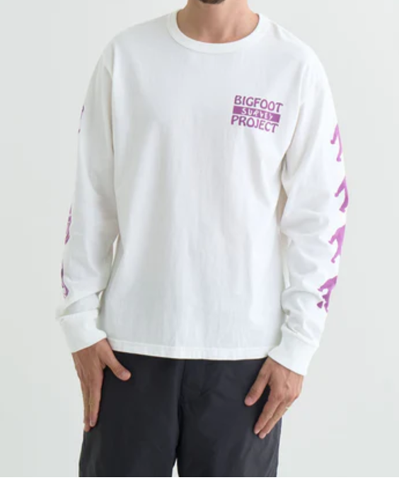 NANGA / NANGA × TACOMA FUJI RECORDS BIGFOOT SURVEY PROJECT LOGO 長袖T恤
