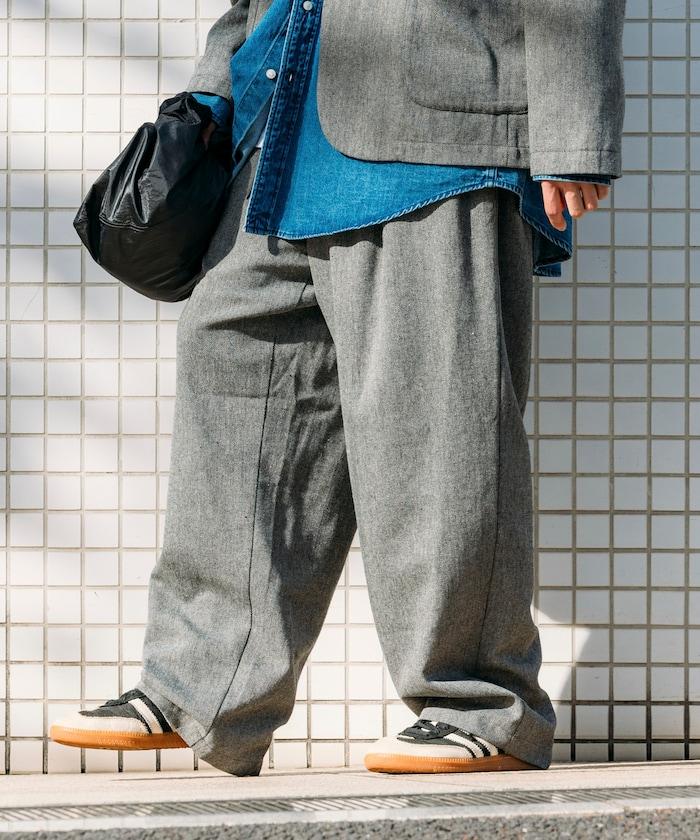 寬鬆版型 WOOLLY 西裝外套長褲套裝 修身西裝外套