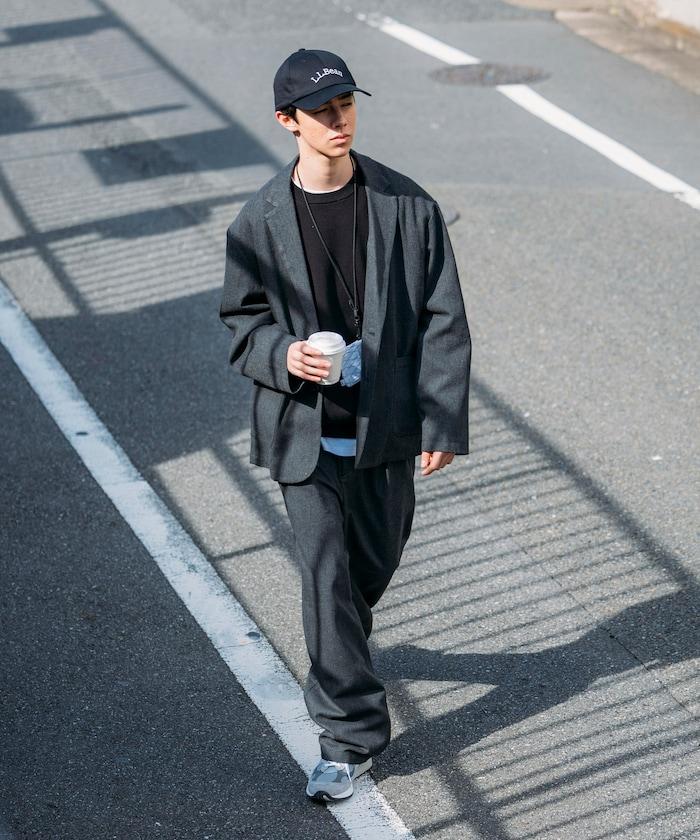 寬鬆版型 WOOLLY 西裝外套長褲套裝 修身西裝外套