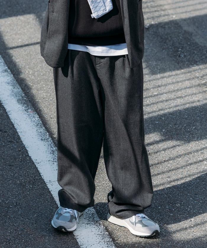 寬鬆版型 WOOLLY 西裝外套長褲套裝 修身西裝外套