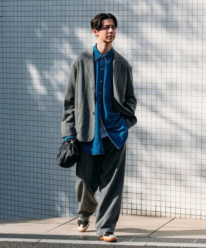 寬鬆版型 WOOLLY 西裝外套長褲套裝 修身西裝外套