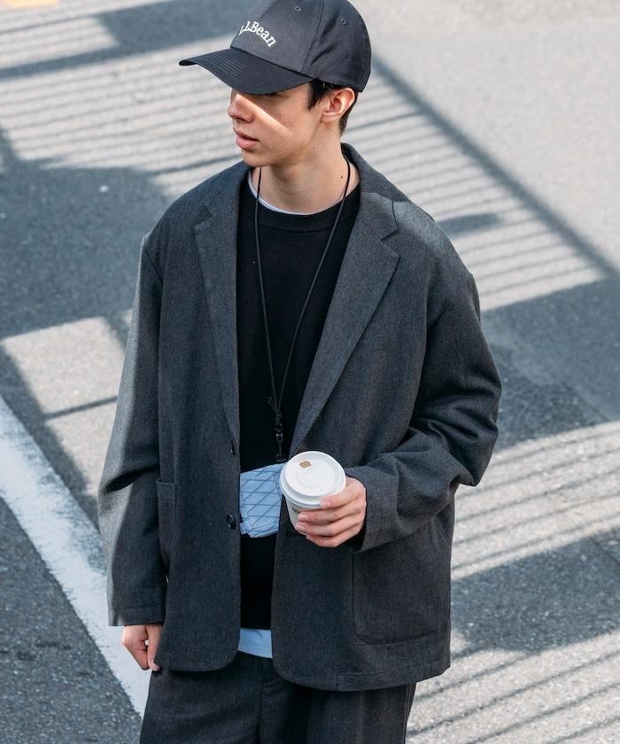 寬鬆版型 WOOLLY 西裝外套長褲套裝 修身西裝外套