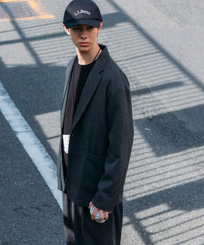 寬鬆版型 WOOLLY 西裝外套長褲套裝 修身西裝外套