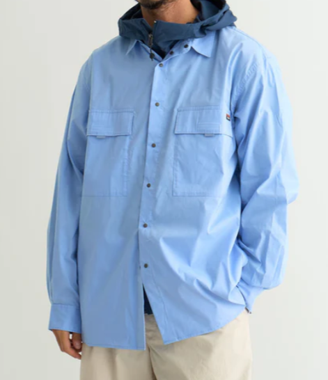 NANGA W POCKET T/C BOX版型雙口袋襯衫 男款