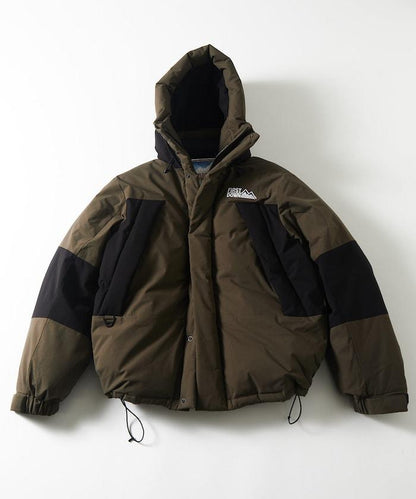 特別寬鬆版型拼接短款羽絨服