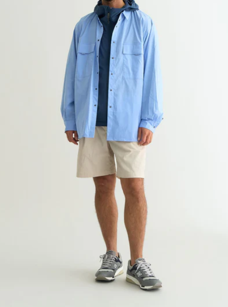 NANGA W POCKET T/C BOX版型雙口袋襯衫 男款