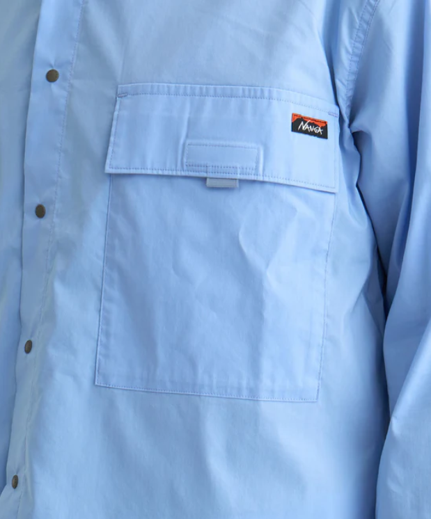 NANGA W POCKET T/C BOX版型雙口袋襯衫 男款