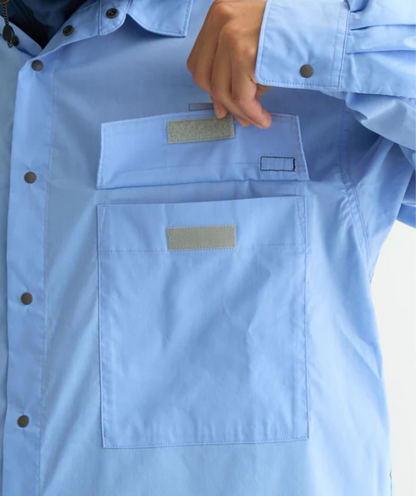 NANGA W POCKET T/C BOX版型雙口袋襯衫 男款