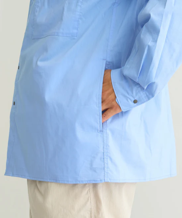 NANGA W POCKET T/C BOX版型雙口袋襯衫 男款