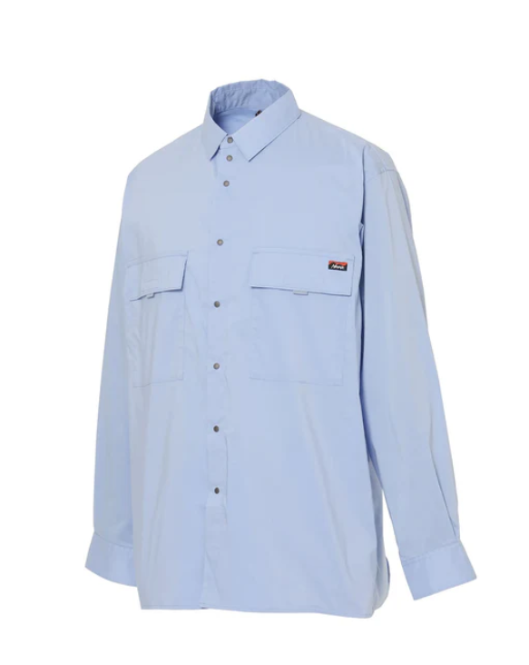 NANGA W POCKET T/C BOX版型雙口袋襯衫 男款