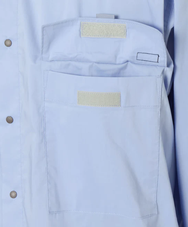 NANGA W POCKET T/C BOX版型雙口袋襯衫 男款