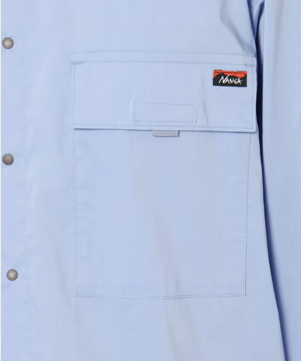 NANGA W POCKET T/C BOX版型雙口袋襯衫 男款