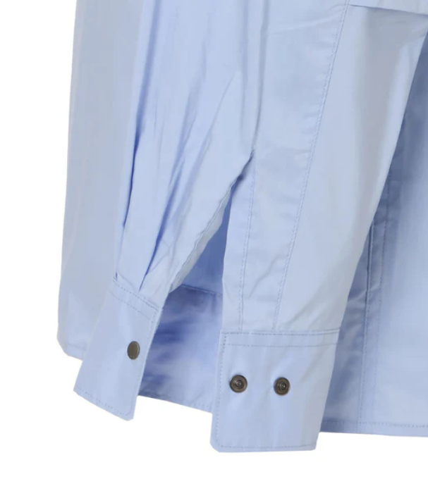 NANGA W POCKET T/C BOX版型雙口袋襯衫 男款